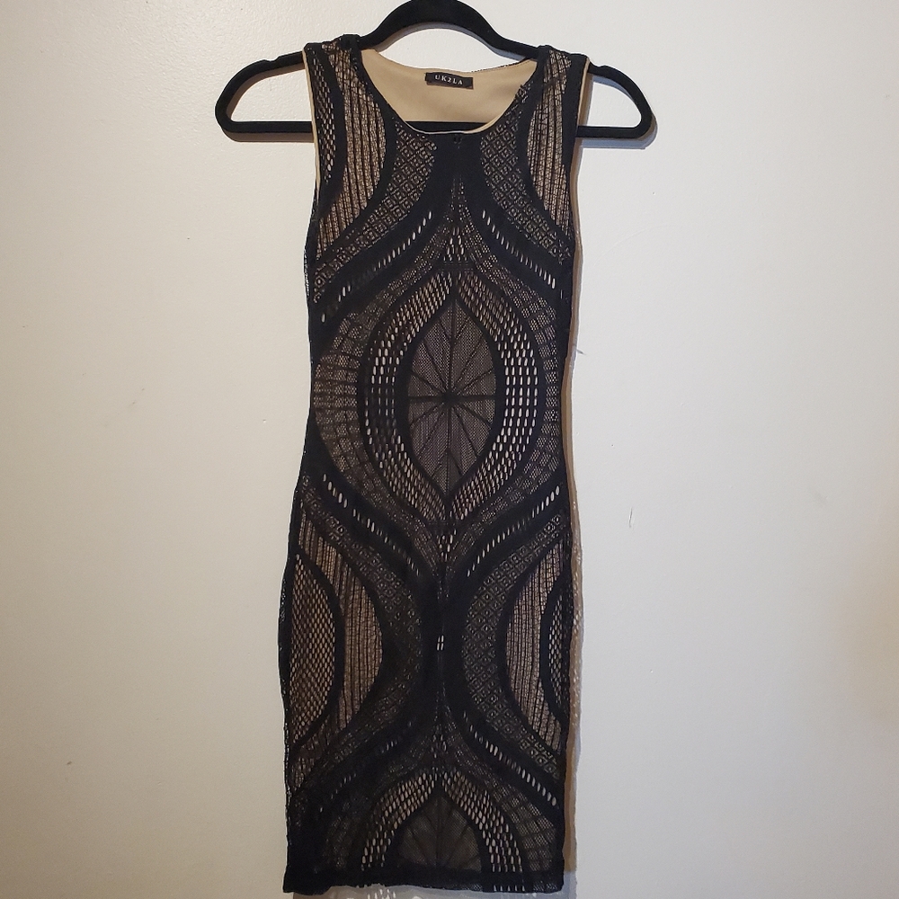 Black lace dress